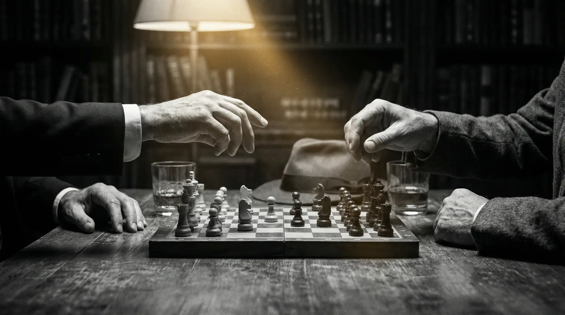 大冢爱美 艺术探索系列 - 非线性叙事，棋盘上的对弈象征命运的交错